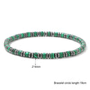 Bracelet perles plates