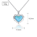 Pendantif larimar coeur