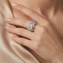 Bague croisée femme