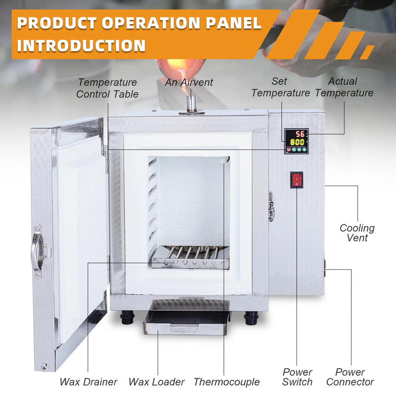 Four de fusion électrique 900℃