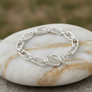 Bracelet argent femme grosse maille