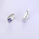 Boucles d'oreilles avec tanzanite