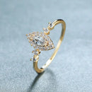 Bague art deco or