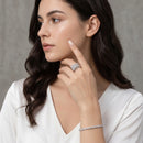 Bague croisée femme