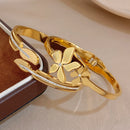 Bracelet femme dorée jonc