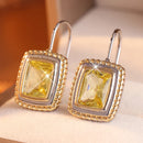 Boucle d'oreille jaune