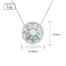 Pendentif larimar en argent 925
