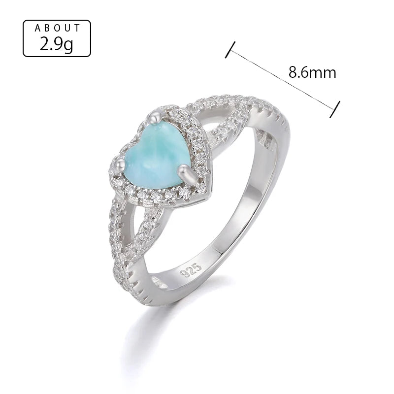 Bague larimar argent