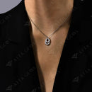 Collier mousqueton argent