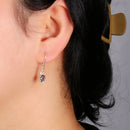 Boucles d'oreilles tanzanite pendant