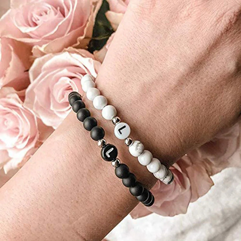 Bracelet initiale femme