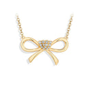 Collier noeud papillon argent