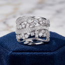 Bague croisée femme