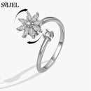 Bague marguerite argent