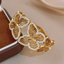 Bracelet papillon dorée