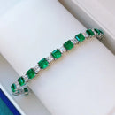 Bracelet vert emeraude