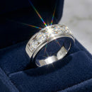 Bague moissanite homme