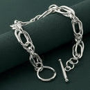 Bracelet argent femme grosse maille