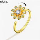 Bague marguerite argent