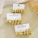 Boucles d'oreille dorées (18 pièces)