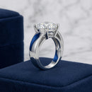 Bague solitaire moissanite