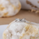 Bague argent croisé