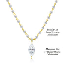 Collier en Moissanite femme