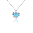 Pendantif larimar coeur