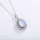 Pendentif pierre de lune argent