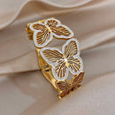 Bracelet papillon dorée