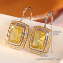 Boucle d'oreille jaune
