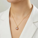 Collier argent opale pierre Tourmaline