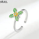 Bague marguerite argent