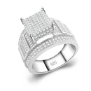 Bague diamant moissanite