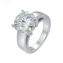 Bague solitaire moissanite