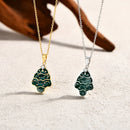 Collier sapin argent