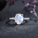 Bague or pierre de lune