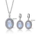 Pendentif pierre de lune argent