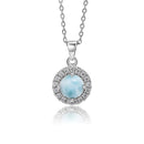 Collier larimar rond