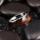 Bague argent bois