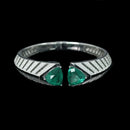 Bracelet vert émeraude  synthétique