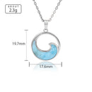 Collier larimar vague