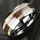 Bague argent et bois