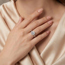 Bague de fiancaille moissanite