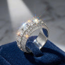 Bagues argent avec pierre moissanite