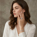 Bague moissanite femme