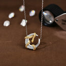 Collier serpent dorée