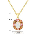 Collier argent opale pierre Tourmaline