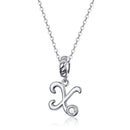 Collier initiale argent