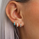 Boucle d'oreille émail